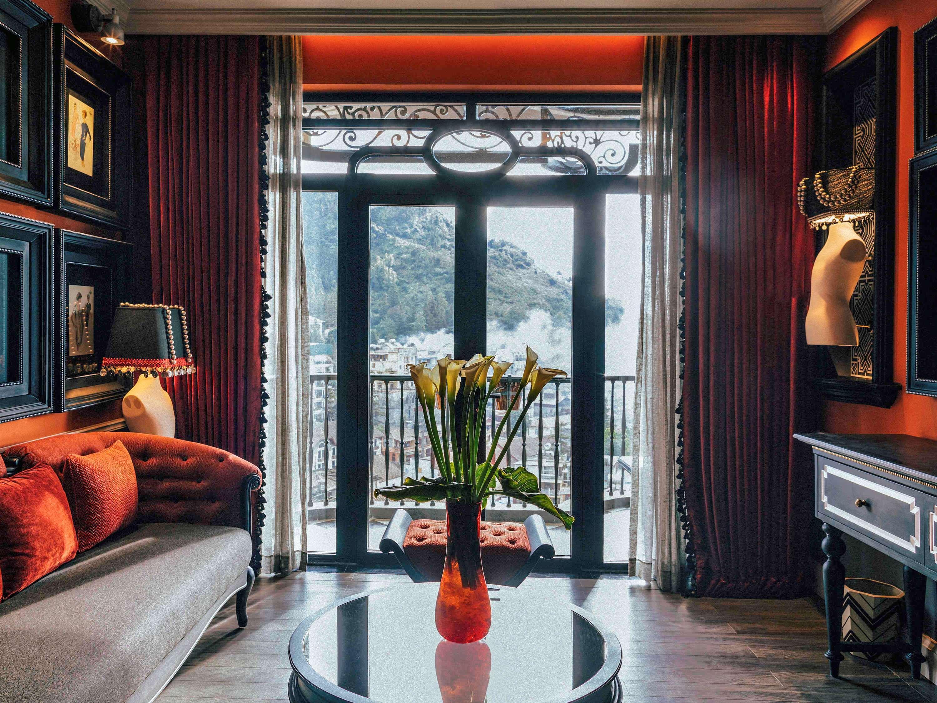 圆顶餐厅美憬阁酒店 萨帕 外观 照片 A suite at the Mandarin Oriental, Geneva